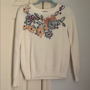 embroidered sweater